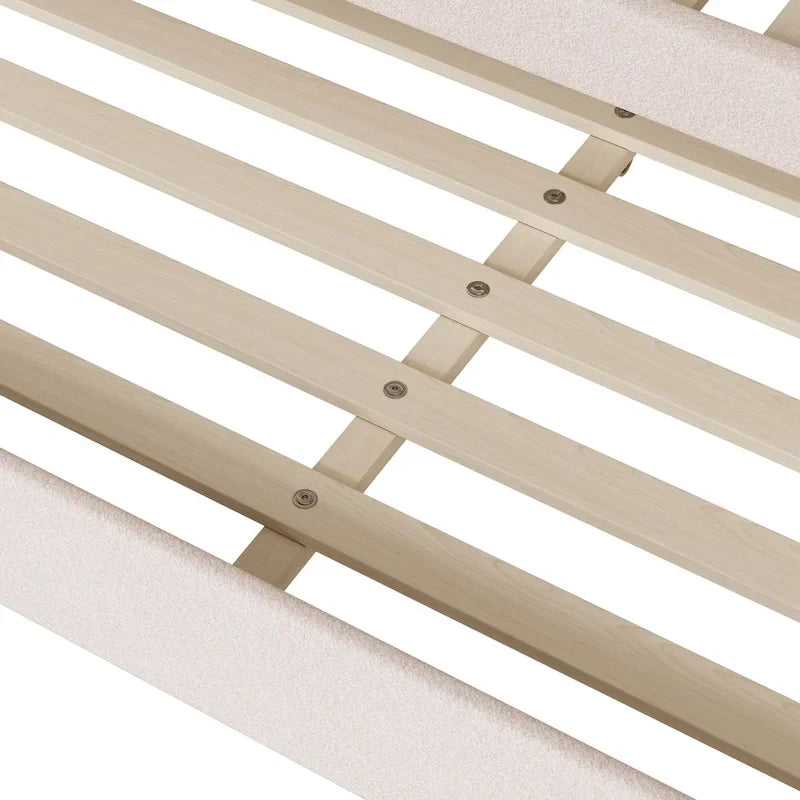 Letto da giorno matrimoniale rivestito in morbido tessuto teddy, con letto estraibile, luci LED, rosa, grigio, beige