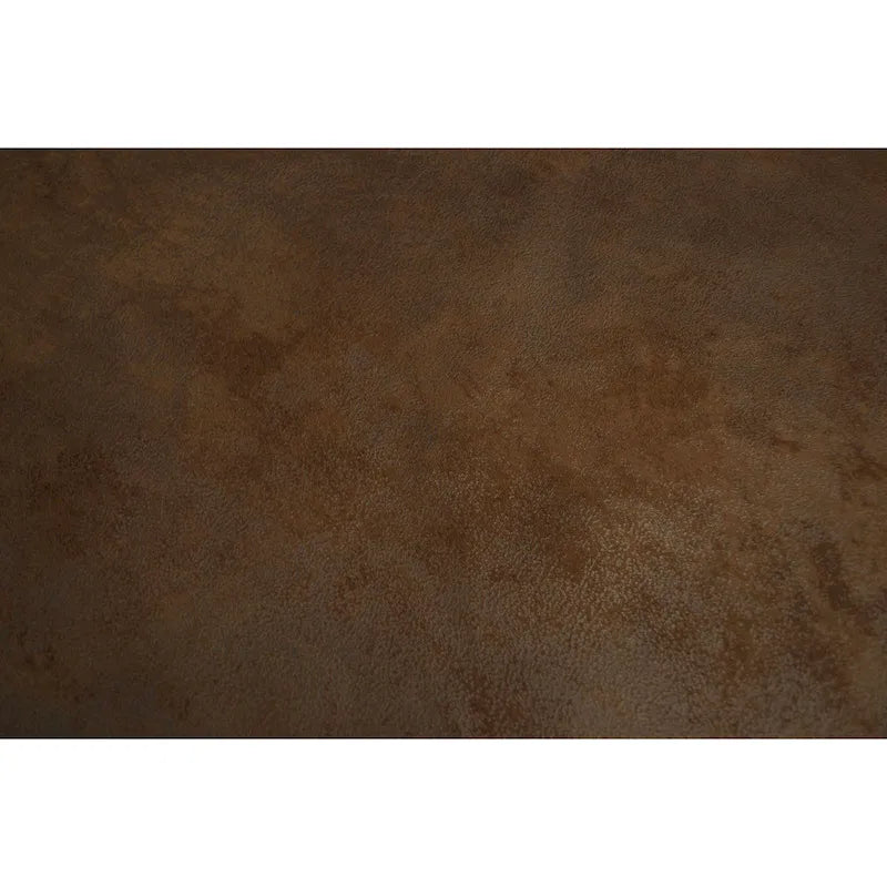 Rustieke slaapbank in lodge-stijl met zuidwestelijke print, opgerolde armleuningen, nagelkoprand, queensize matras, bruin