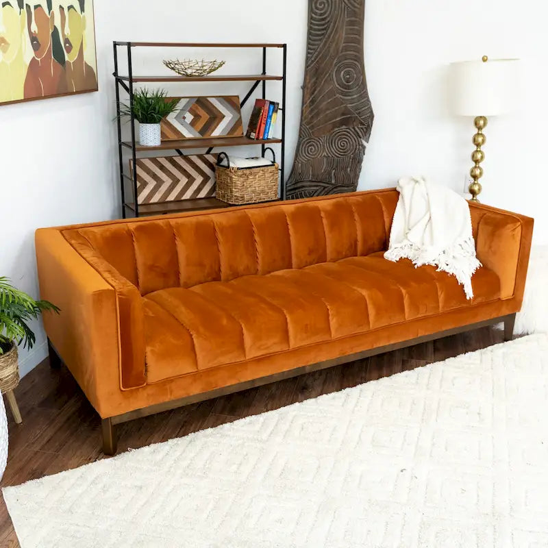Jasmine Mid Century Modern Luxury Boucle Couch