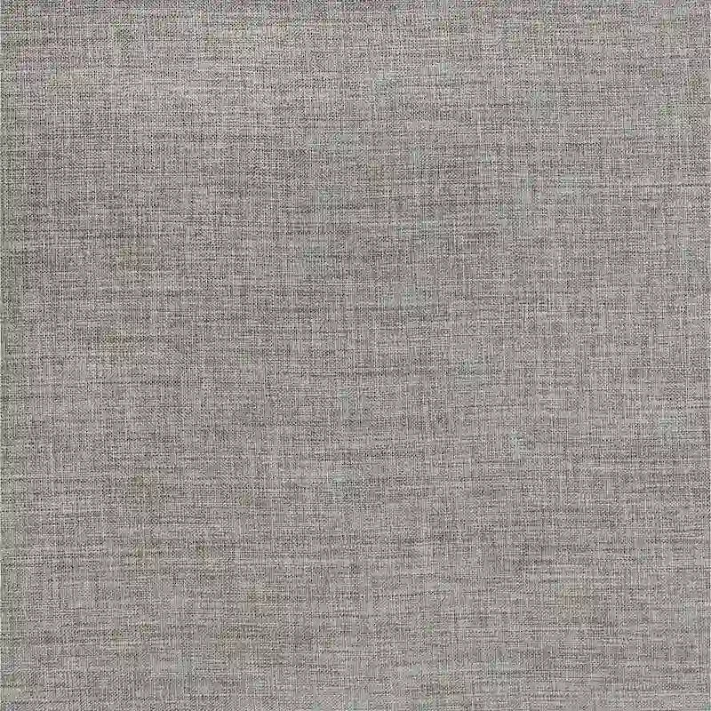 Panca senza schienale rivestita in lino, struttura in legno di caucciù color espresso, 52W, da pranzo, ingresso, camera da letto