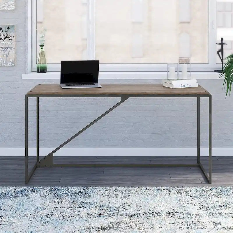 Bush Furniture Refinery 62W Industrial Desk, Large Home Office Desk
